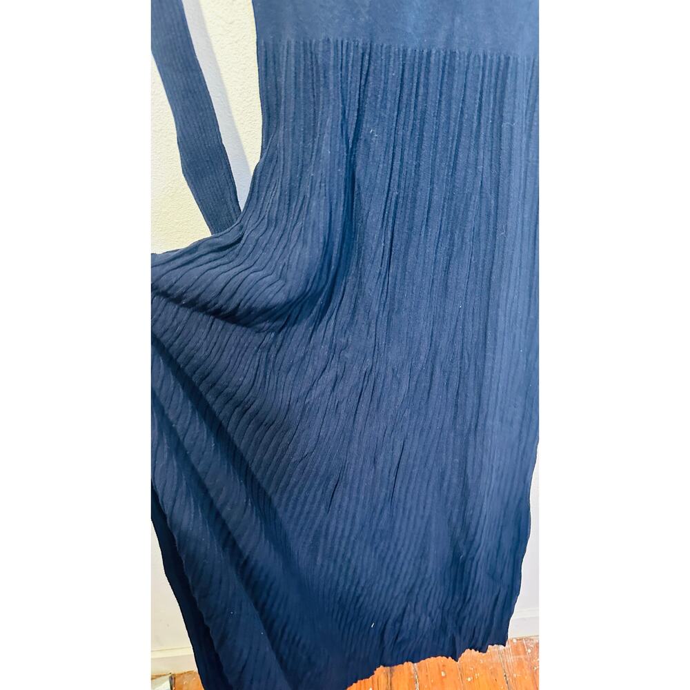 ANN MASHBURN Navy Blue Addie Long Sleeve Crew Neckline Sweater Dress sz Small - Picture 9 of 14